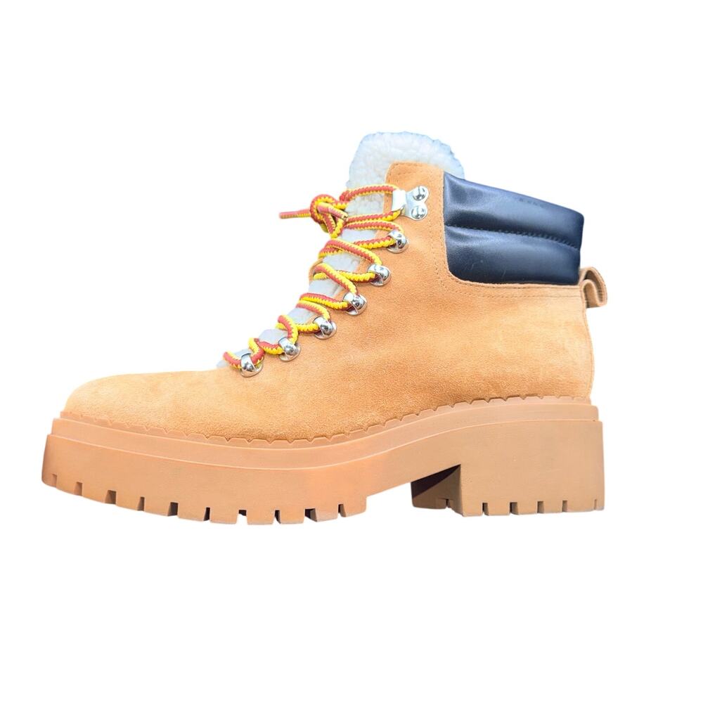 Marc Fisher Ltd MLNAIRY Shearling Lug Sole Hiker Boots Women’s 8M - Picture 11 of 15
